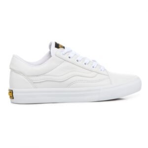 Tênis Old School  Pu Todo Branco
